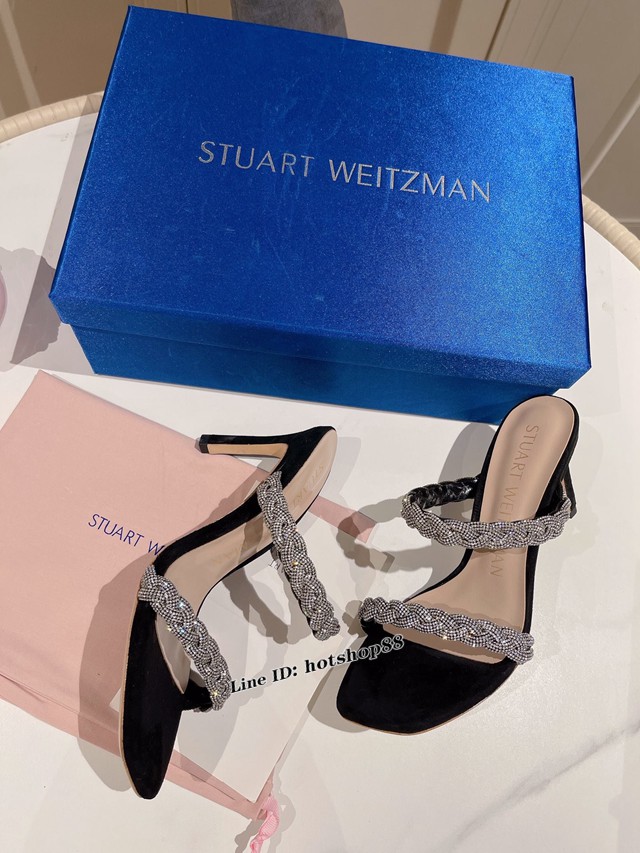 STUART WEITZMAN的經典款高跟涼鞋 2022最新鑽條編織涼鞋 dx3064